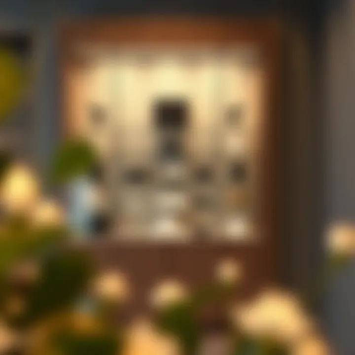 Stylish retail display cabinet enhancing merchandise visibility