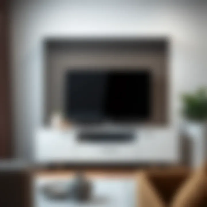 Modern Sleek TV Cabinet Modern sleek TV cabinet showcasing minimalist design