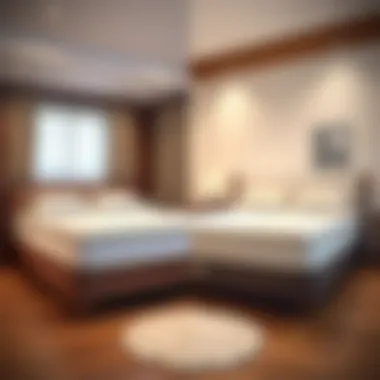 Split image comparing different mattress types