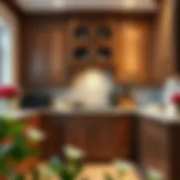 Elegant traditional kitchen cabinetry showcasing intricate woodwork and classic design