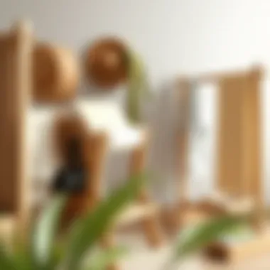 Various types of wood used in laundry drying racks