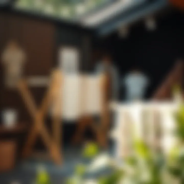 Sustainable laundry practices with wooden drying solutions