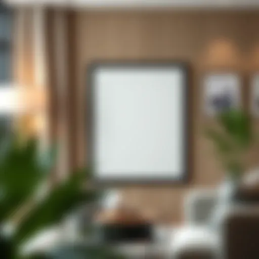 Artistic display of an 8x10 mat featuring a 4x6 photo