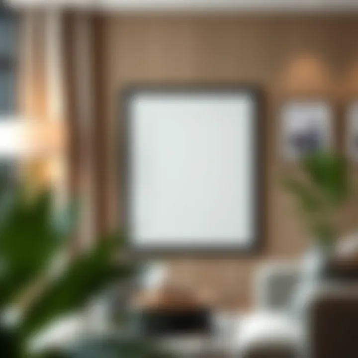 Artistic display of an 8x10 mat featuring a 4x6 photo