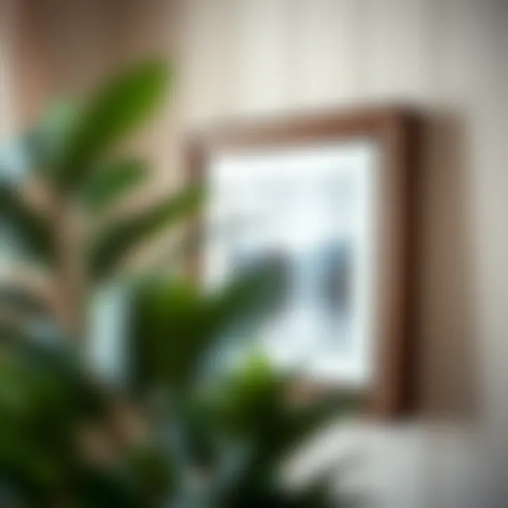 Close-up of a well-framed photograph using an 8x10 mat