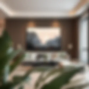 Stylish metal frame in a contemporary living room setting