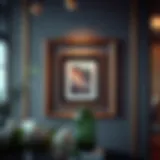 Artwork Display in 11x11 Matted Frame Elegant display of an 11x11 matted frame showcasing artwork