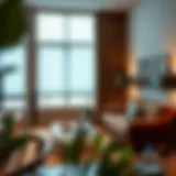 Elegant mini blinds in a stylish living room setting