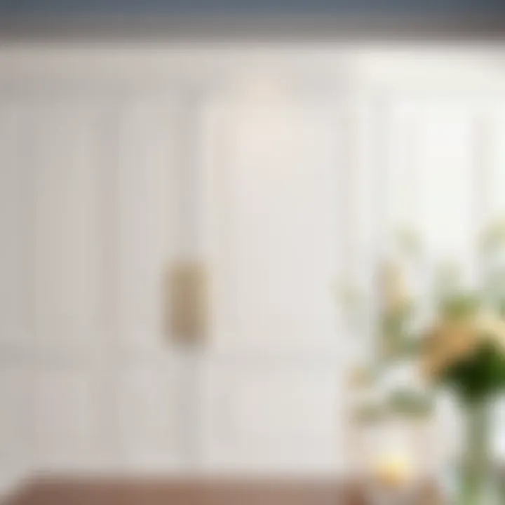 Sleek and Contemporary White Cabinet Design Elegant white cabinet door showcasing modern design