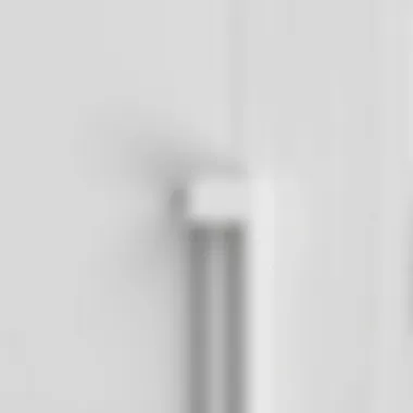 Detailed Texture of White Cabinet Door Material Close-up view of textured white cabinet door material