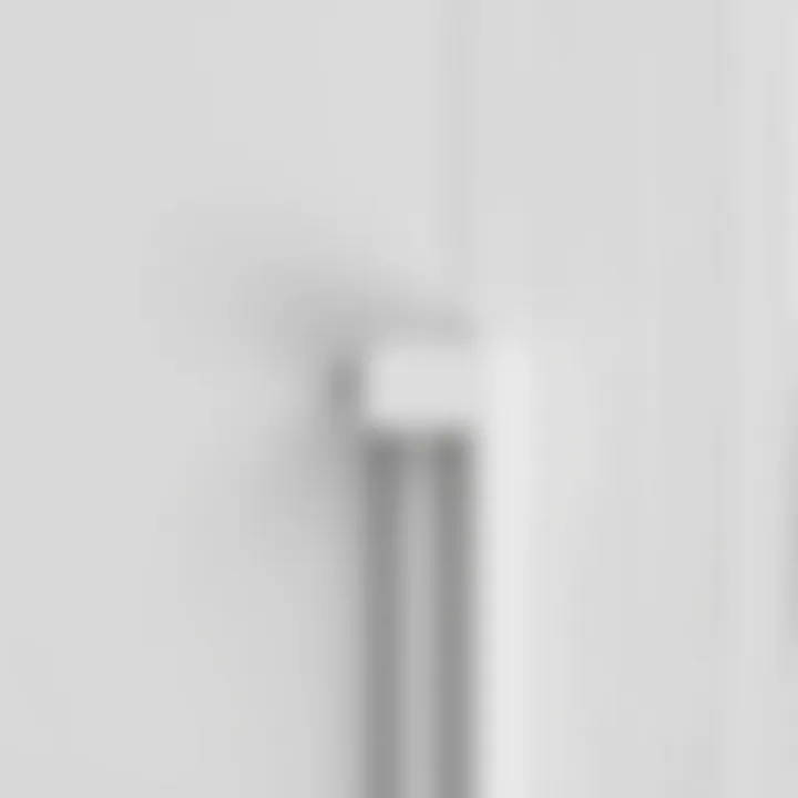 Detailed Texture of White Cabinet Door Material Close-up view of textured white cabinet door material