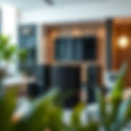 Elegant wireless speaker setup in modern living room