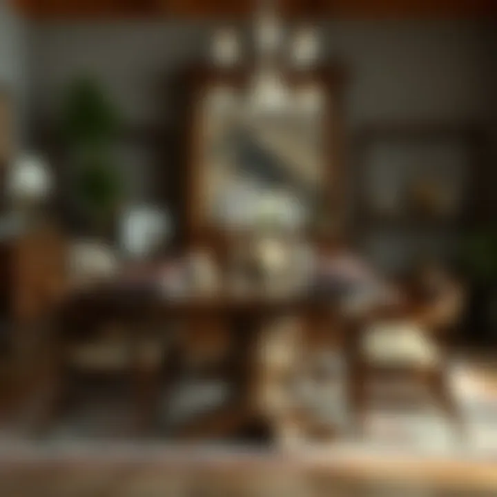 Craftsmanship in Dining Furniture Elegant wooden dining table showcasing craftsmanship