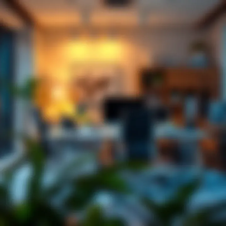 Ergonomics in Office Setup Functional workspace featuring ergonomic office furniture