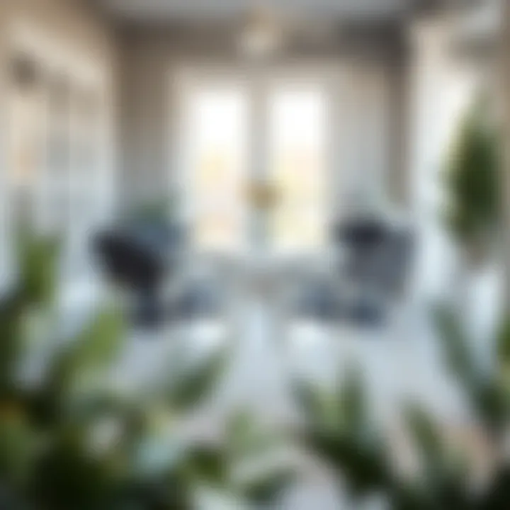 Stylish Hampton Bay chairs arranged around a modern bistro table