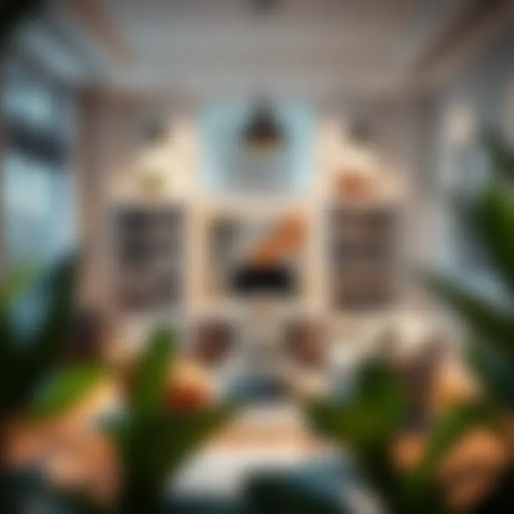 Stylish Home Office A stylish home office that emphasizes functionality and creativity