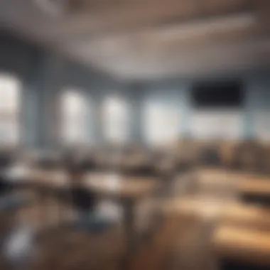 Innovative classroom furniture arrangement promoting collaboration