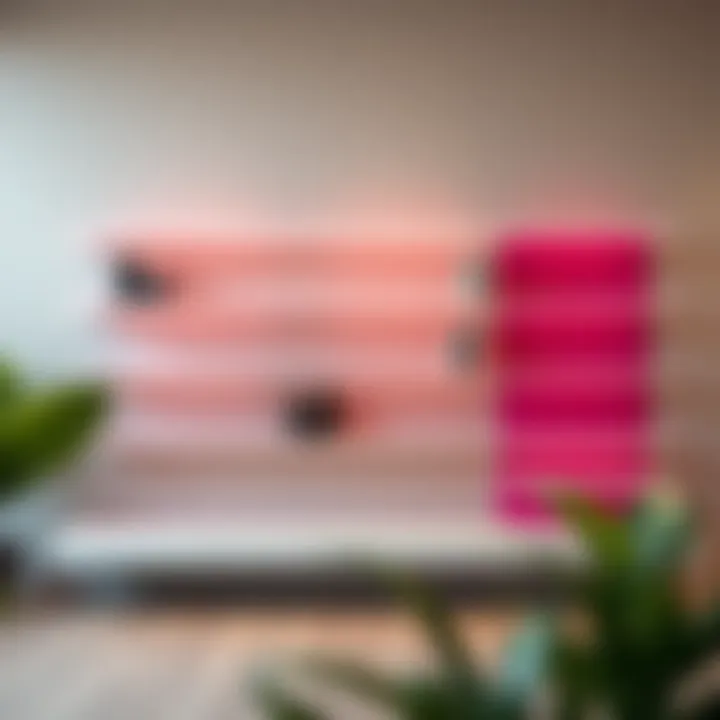 Sleek and Vibrant Shelf Designs Modern shelf design featuring sleek lines and vibrant colors