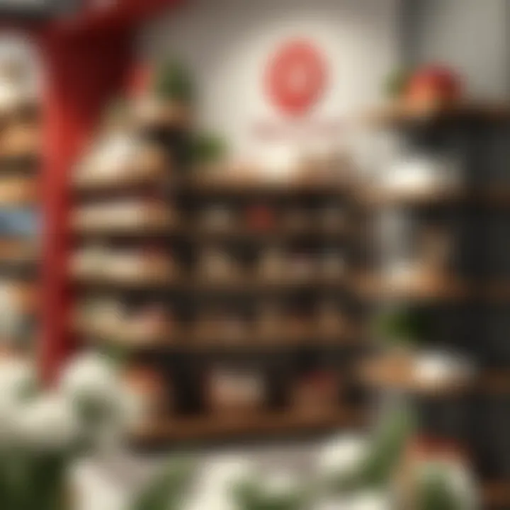 Themed Seasonal Display on Shelves Seasonal display showcasing themed products on innovative shelves