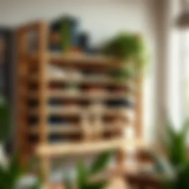 DIY shoe rack crafted from repurposed materials for a sustainable approach