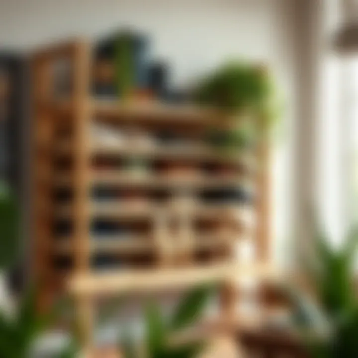 DIY shoe rack crafted from repurposed materials for a sustainable approach