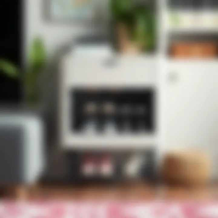 Space-saving shoe rack that fits seamlessly in small living areas