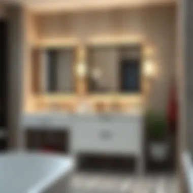 Elegant Vanity Options for Compact Bathroom Designs Compact bathroom design showcasing elegant vanity options