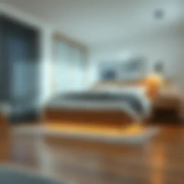 Minimalist Meets Functionality Contrast of minimalist bedroom decor with functional under-bed storage