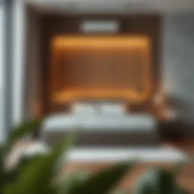 Elegant Under-Bed Storage Design Stylish under-bed storage solutions in a modern bedroom setting