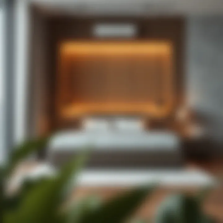 Elegant Under-Bed Storage Design Stylish under-bed storage solutions in a modern bedroom setting