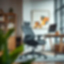 A sleek ergonomic chair designed for home office use.