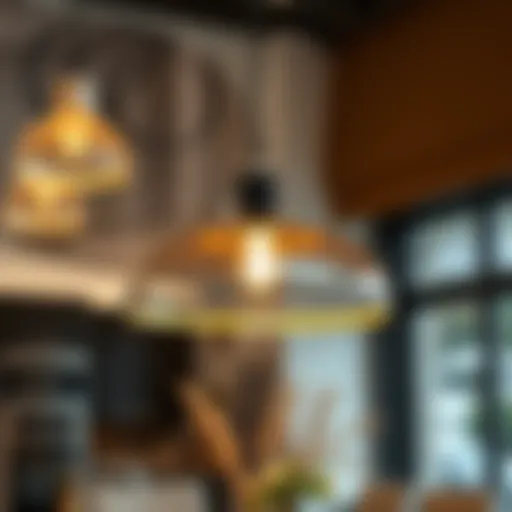 Elegant non-wired pendant light showcasing modern design