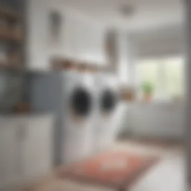 Creative Organization Techniques for Laundry Spaces Creative organization above washer and dryer