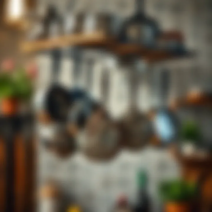 Creative DIY Pot Rack DIY pot rack showcasing innovative storage solutions