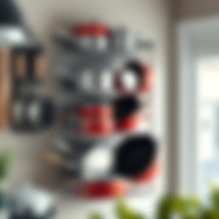 Vertical Storage for Cookware Vertical storage solution for kitchen cookware