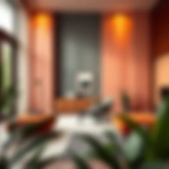 Color palette that creates an illusion of spaciousness in a small room