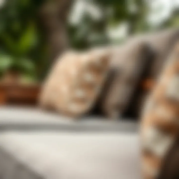 Quality Material Insights Close-up of durable materials used in patio furniture