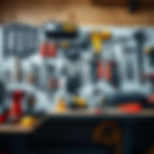 Well-organized pegboard displaying various tools