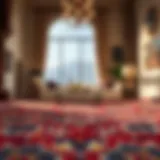 Luxurious Persian rug showcasing intricate designs and vibrant colors