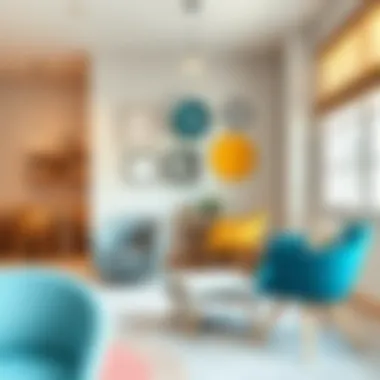 An interior space designed for kids, featuring stylish junior chairs in a playful environment.