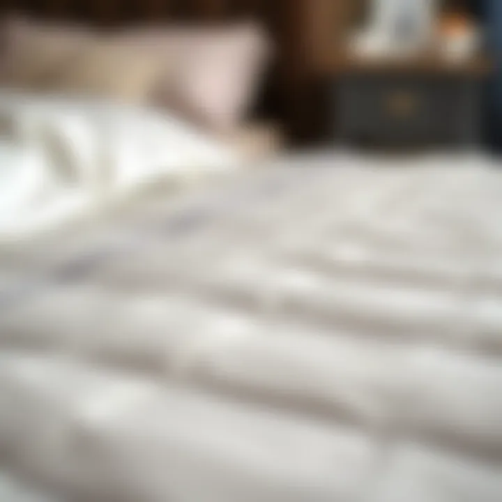 Close-up of materials used in a queen-size pull-out bed frame