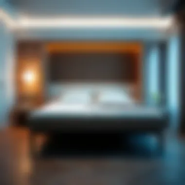 Functional pull-out bed frame showcasing space-saving features