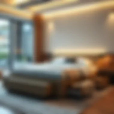 Elegance of Storage Solutions in Bed Design Elegant queen size platform bed with integrated storage drawers