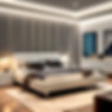 Modern Aesthetics of Platform Beds with Storage Modern queen size platform bed showcasing stylish headboard and storage compartments