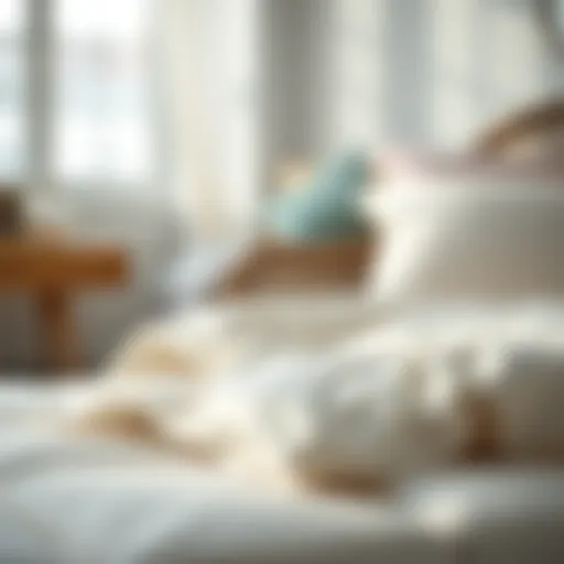 Luxurious duvet insert showcasing various materials