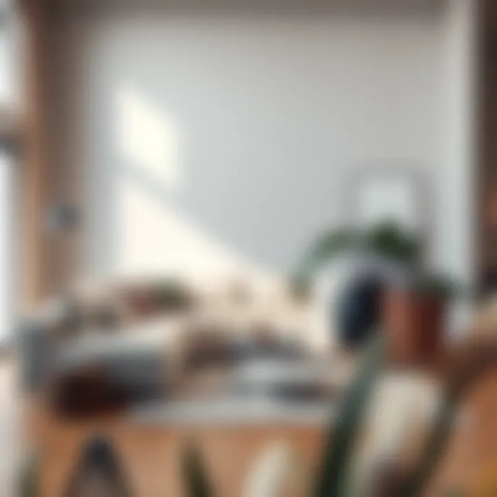 Elegant sectional sofa in a minimalist designed space