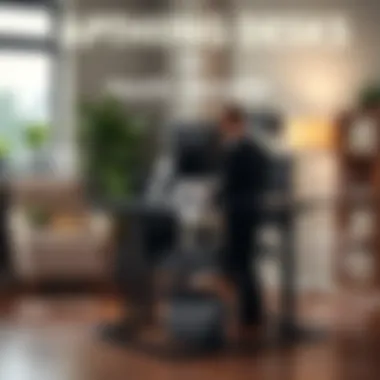 Health benefits infographic illustrating the advantages of standing desks