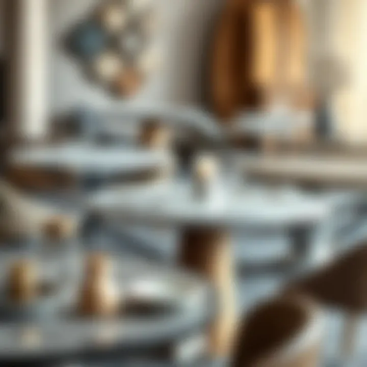 Diverse Materials for Round Short Tables Variety of materials used in round short tables