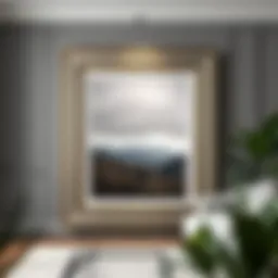 Elegant 24x36 picture frame with a matte finish showcasing artwork