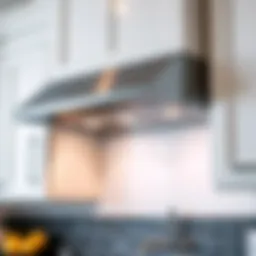 Sleek under-cabinet vent hood showcasing modern design